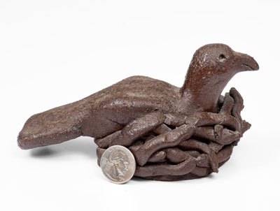 Sewer Tile Figure of a Bird on Nest, probably Ohio, early 20th century