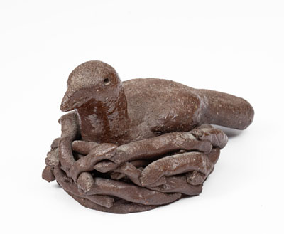 Sewer Tile Figure of a Bird on Nest, probably Ohio, early 20th century