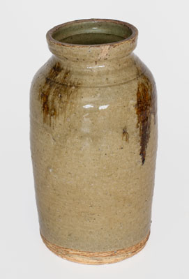 Alkaline-Glazed Stoneware Jar w/ Iron Slip Decoration, John Davis Leopard or possibly Ussery Family, Bacon Level, AL