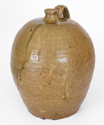 Three-Gallon Edgefield District, South Carolina Alkaline-Glazed Stoneware Jug