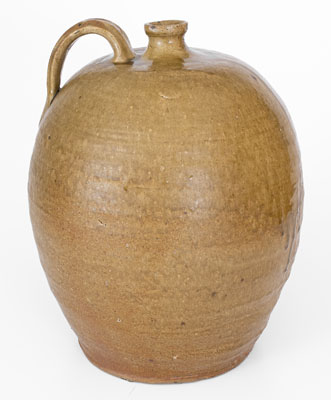 Three-Gallon Edgefield District, South Carolina Alkaline-Glazed Stoneware Jug