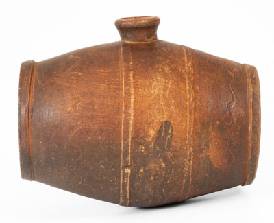 Redware Rundlet, probably Tennessee, 19th century