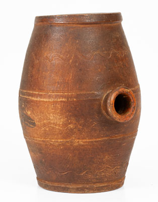 Redware Rundlet, probably Tennessee, 19th century