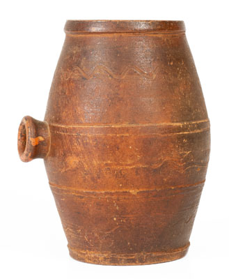 Redware Rundlet, probably Tennessee, 19th century