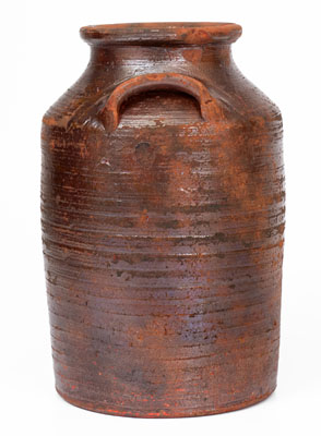 Probably Hawkins County, Tennessee Redware Jar, c1800-1840