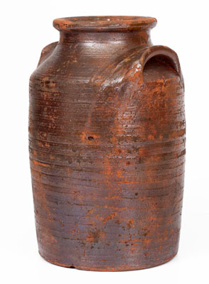 Probably Hawkins County, Tennessee Redware Jar, c1800-1840