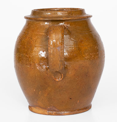 Eastern Tennessee Redware Open-Handled Jar, c1810-1814