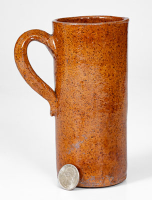 Glazed Redware Mug attrib. Emanuel Suter, Rockingham County, Virginia, circa 1875