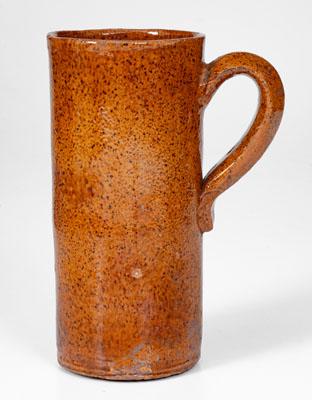 Glazed Redware Mug attrib. Emanuel Suter, Rockingham County, Virginia, circa 1875