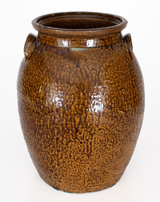 Fine Alkaline-Glazed Stoneware Jar, attrib. Davidson Family, Blount County, Alabama, c1860