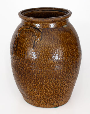 Fine Alkaline-Glazed Stoneware Jar, attrib. Davidson Family, Blount County, Alabama, c1860