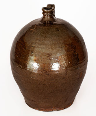 Attrib. David Drake Three-Gallon Stoneware Jug w/ Incised X and Slash Marks, Edgefield District, SC, c1855