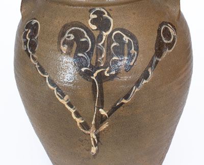 Exceptional Five-Gallon Stoneware Jar w/ Elaborate Two-Color Slip Decoration, att. Phoenix Factory, Edgefield District, SC, c1840