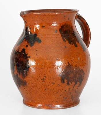 Manganese-Decorated Pennsylvania Redware Pitcher, 19th century