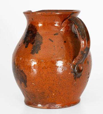 Manganese-Decorated Pennsylvania Redware Pitcher, 19th century