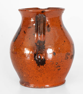 Manganese-Decorated Pennsylvania Redware Pitcher, 19th century