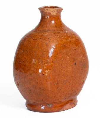 Diminutive Glazed Redware Flask, probably Tennessee or Southwest Virginia, early to mid 19th century