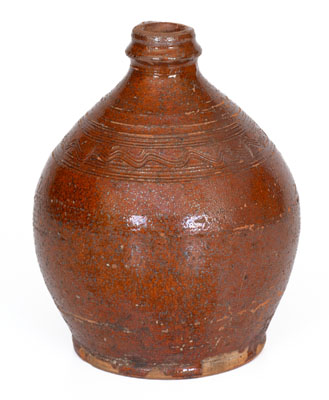 Redware Jug, probably Henkel-Spigle Pottery, Amsterdam, Botetourt County, VA, possibly Cain Pottery, Sullivan County, TN