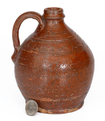 Redware Jug, probably Henkel-Spigle Pottery, Amsterdam, Botetourt County, VA, possibly Cain Pottery, Sullivan County, TN