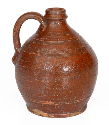 Redware Jug, probably Henkel-Spigle Pottery, Amsterdam, Botetourt County, VA, possibly Cain Pottery, Sullivan County, TN