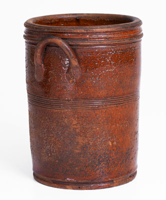 Attrib. Cain Pottery, Sullivan County, TN Redware Jar, circa 1840-1880
