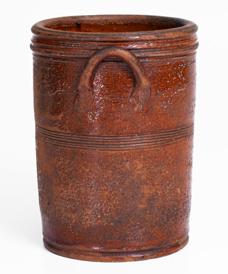 Attrib. Cain Pottery, Sullivan County, TN Redware Jar, circa 1840-1880
