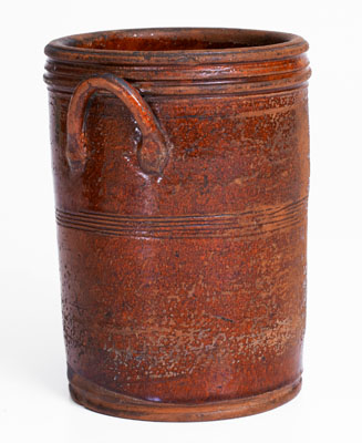 Attrib. Cain Pottery, Sullivan County, TN Redware Jar, circa 1840-1880