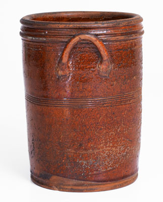 Attrib. Cain Pottery, Sullivan County, TN Redware Jar, circa 1840-1880