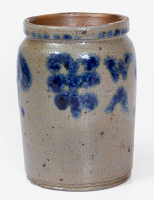 Rare Small-Sized Stoneware Jar Inscribed 