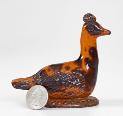 Pennsylvania Redware Figure of a Goose, circa 1850-1880