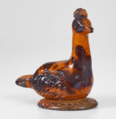 Pennsylvania Redware Figure of a Goose, circa 1850-1880