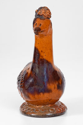 Pennsylvania Redware Figure of a Goose, circa 1850-1880