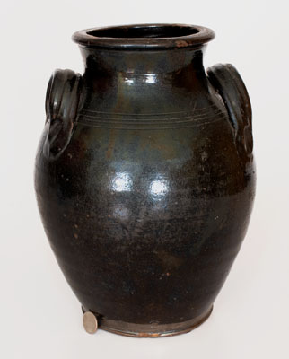 Scarce Tennessee or North Carolina Redware Jar, early to mid 19th century