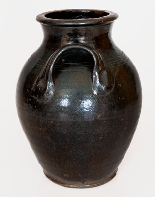 Scarce Tennessee or North Carolina Redware Jar, early to mid 19th century