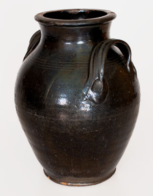 Scarce Tennessee or North Carolina Redware Jar, early to mid 19th century