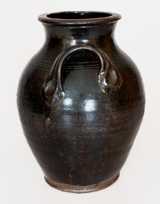 Scarce Tennessee or North Carolina Redware Jar, early to mid 19th century