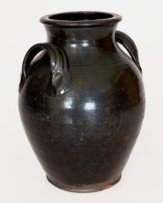 Scarce Tennessee or North Carolina Redware Jar, early to mid 19th century