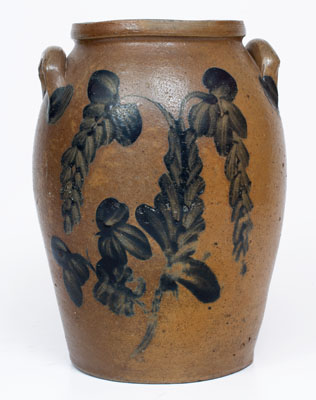 Two-Gallon Stoneware Jar w/ Elaborate Cobalt Decoration, Baltimore, MD or James River Valley of VA