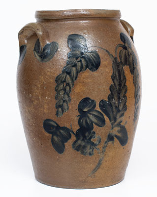 Two-Gallon Stoneware Jar w/ Elaborate Cobalt Decoration, Baltimore, MD or James River Valley of VA