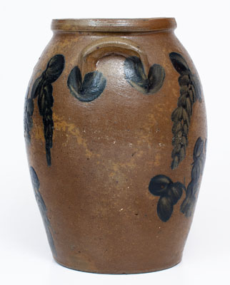 Two-Gallon Stoneware Jar w/ Elaborate Cobalt Decoration, Baltimore, MD or James River Valley of VA