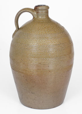 Two-Gallon H. FOX Salt-Glazed Stoneware Jug, Chatham County, NC, third quarter 19th century