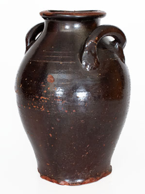 Eastern Tennessee Redware Jar, second or third quarter 19th century