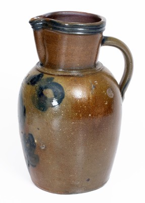 327. Pottery,Pitcher,Stoneware,Cobalt- A. KEISTER / VA (646) 