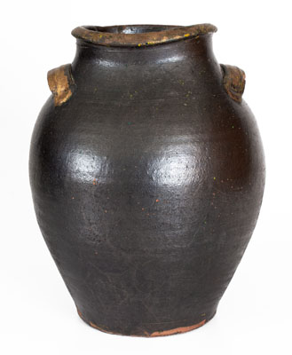 Carter County, Tennessee Redware Jar, circa 1820-1840