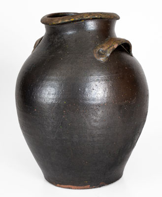 Carter County, Tennessee Redware Jar, circa 1820-1840