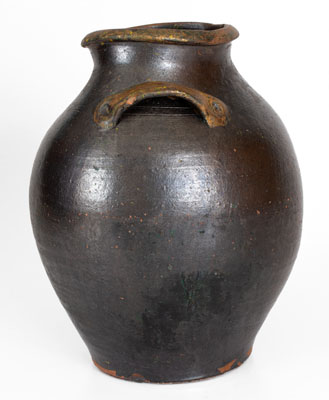 Carter County, Tennessee Redware Jar, circa 1820-1840