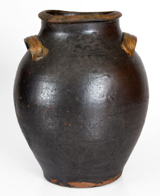 Carter County, Tennessee Redware Jar, circa 1820-1840