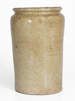 Alkaline-Glazed Stoneware Jar, Incised 