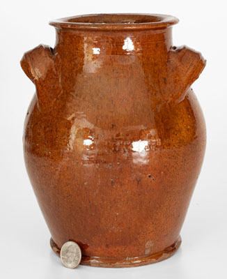 Eastern Tennessee Redware Jar, second or third quarter 19th century