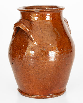 Eastern Tennessee Redware Jar, second or third quarter 19th century